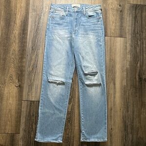 Just Black Light Wash High-Rise Jeans - Size 31